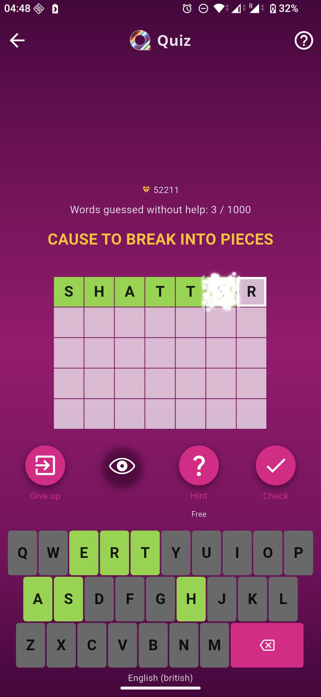 Quiz game in Qlango