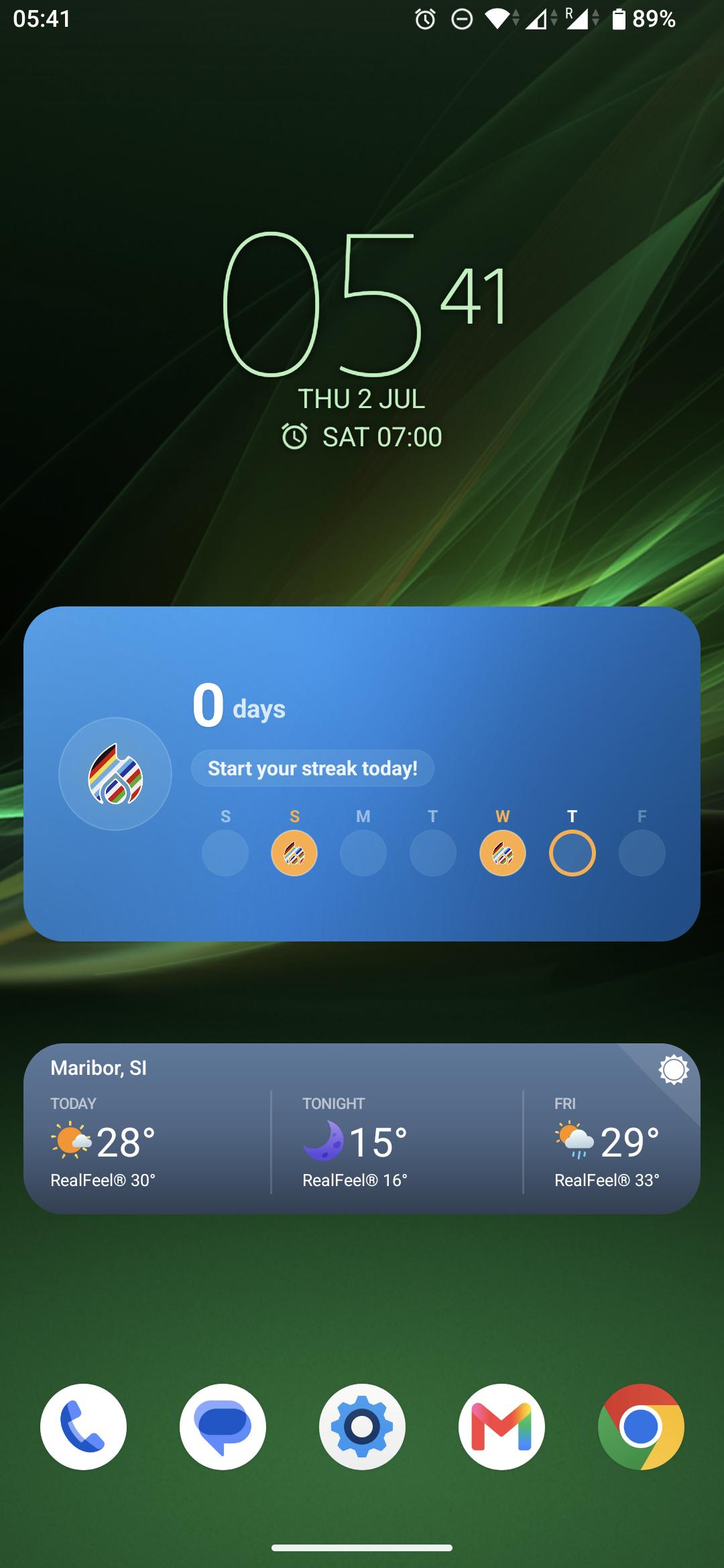 Qlango iOS widget