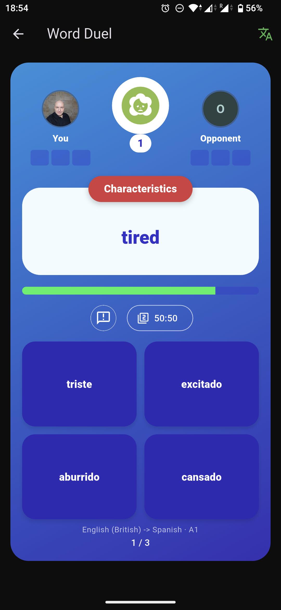 Word Duel in Qlango